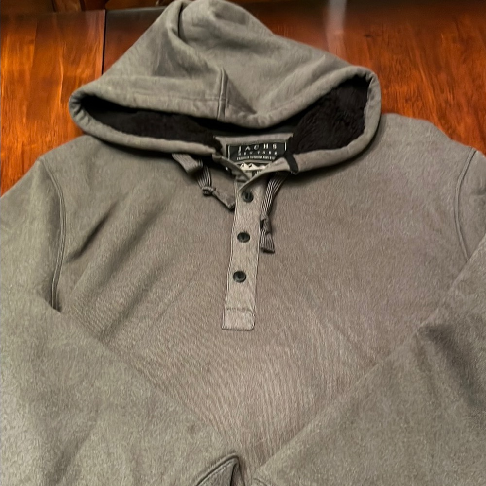 Jachs New York Charcoal Hooded Jacket Fleece Lined XL